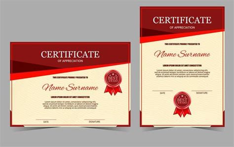 Red Certificate Vector Art, Icons, and Graphics for Free Download