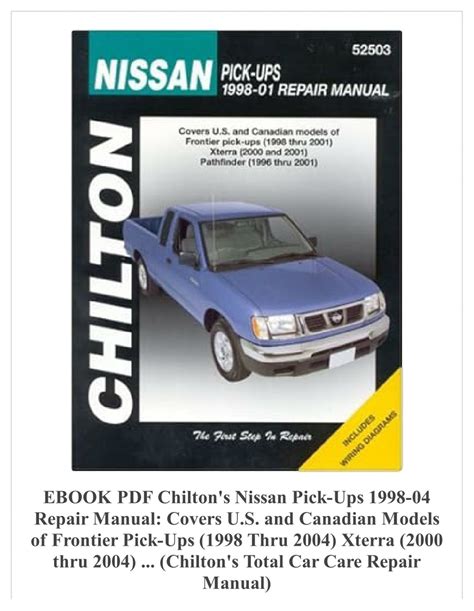 2004 Nissan Xterra Factory Service Repair Manual 4