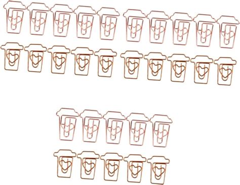 Amazon Ciieeo 72 Pcs 2 Coffee Cup Paper Clip Paper Clips