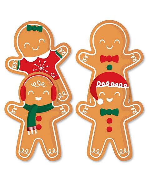 Big Dot Of Happiness Gingerbread Christmas Decorations Diy Holiday