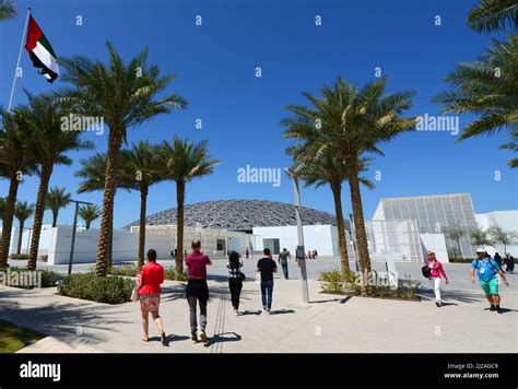 The Beautiful Louvre Abu Dhabi Museum On Saadiyat Island In Abu Dhabi