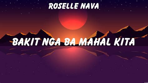 Roselle Nava Bakit Nga Ba Mahal Kita Lyrics Jessi Inigo Pascual