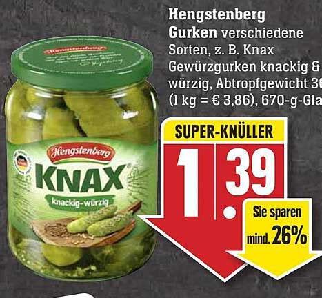 Hengstenberg Gurken Angebot Bei Edeka Prospekte De