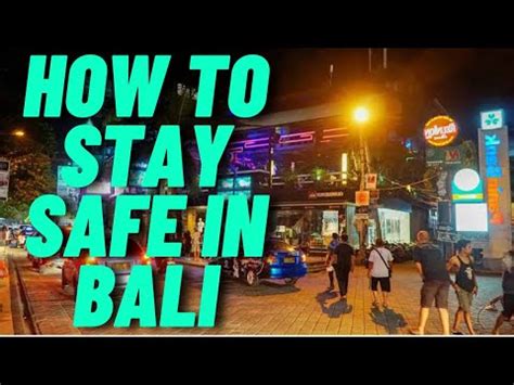 How To Stay Safe In Bali You Need To Know Youtube