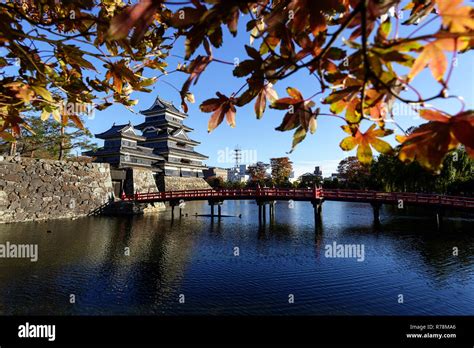 Autumn At Matsumoto Japan Matsumoto Castle Crow Castle Fukashi