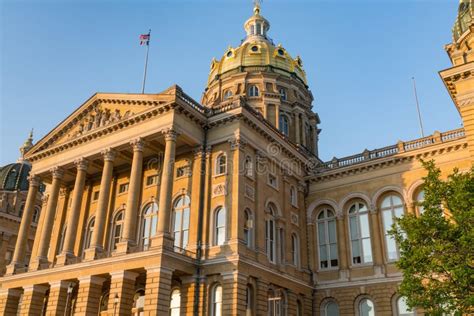 Iowa State Capitol Building Stock Photo - Image of state, statehouse ...