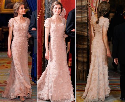 Os Vestidos De Festa Da Rainha Letizia Constance Zahn