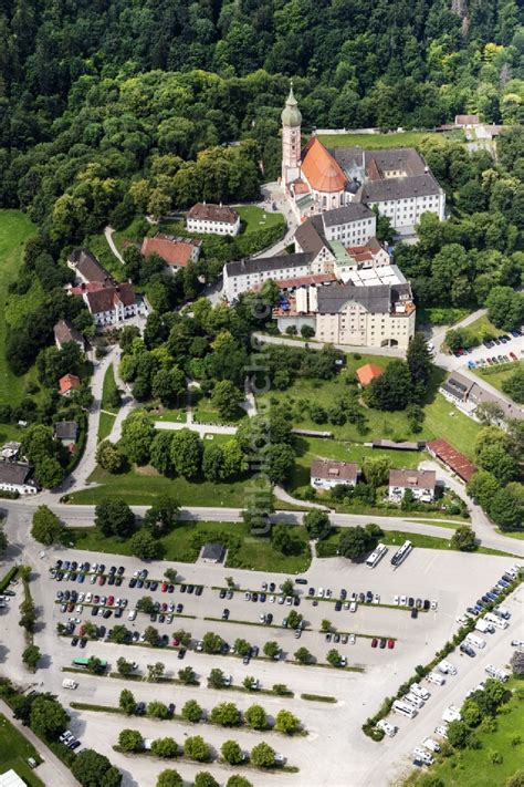 Luftbild Andechs Geb Udekomplex Des Klosters Andechs Mit