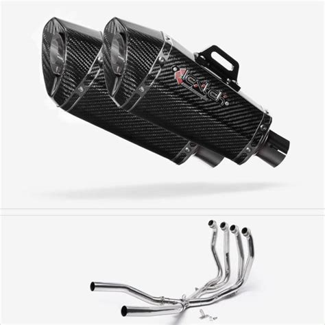 Lextek Lextek Stainless Steel Xp C Carbon Fibre Exhaust System Mm