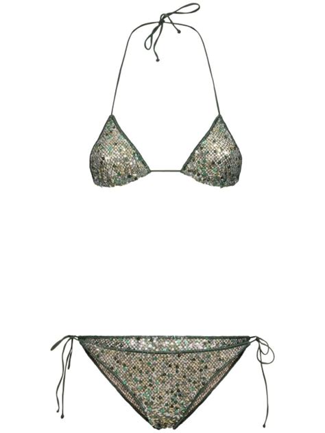 Embellished triangle bikini Oséree Swimwear Women Luisaviaroma
