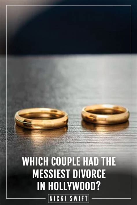 Two Gold Wedding Rings With The Words Which Couple Had The Messest