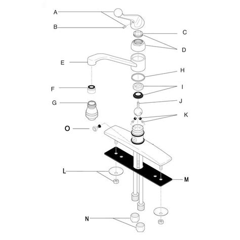 Delta Waterfall Single Handle Kitchen Faucet Parts List