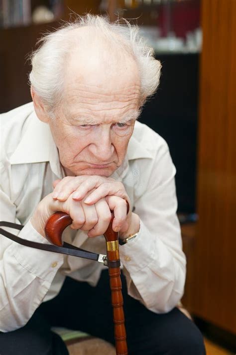 Lonely and sad old man stock image. Image of grandparent - 27096303