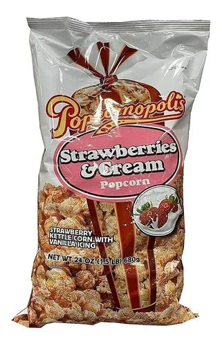 Popcornopolis Fresas Y Crema Palomitas De Ma Z Onzas Env O Gratis