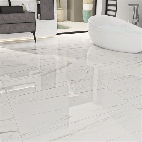 Yurtbay Seramik Royal Marble X Cm Beyaz Parlak Granit Banyotrendy