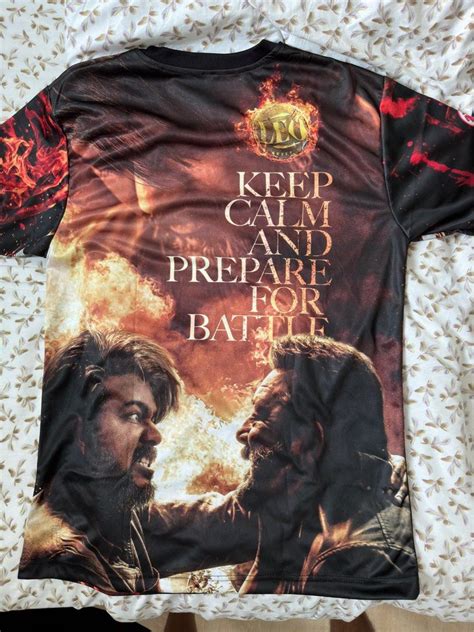 Leo Vijay T Shirt Tgv Fan Screening M Size Men S Fashion Tops Sets