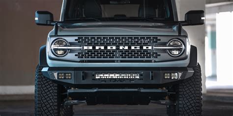 Low Profile 2021 Ford Bronco Modular Front Bumper Dv8 Offroad