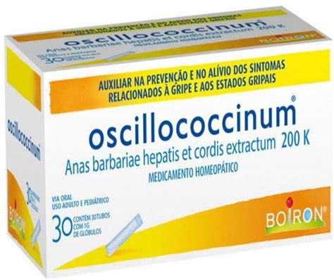 Oscillococcinum 30 Tubos 1g De Glóbulos Boiron Medicamentos