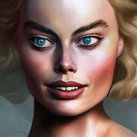 Prompthunt A Portrait Of Margot Robbie As A Pixar Character Beautiful