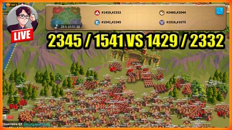 WAR KVK RISE OF KINGDOMS HA 2345 1541 VS 1429 2332 OPEN PASS LV 7