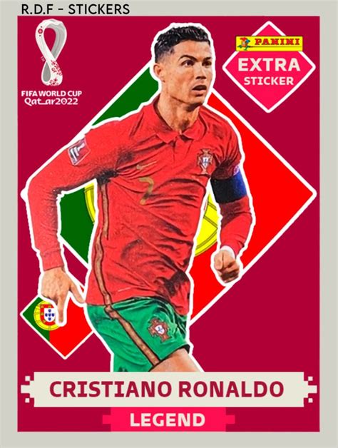 Kit Figurinhas Legends Cristiano Ronaldo Cr Ouro Extra Sticker