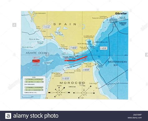 Strait Of Gibraltar Map