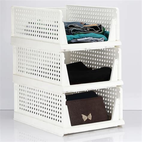 VERAT 3 Pieces Clothes Organizer For Wardrobe Cupboard Organizer For