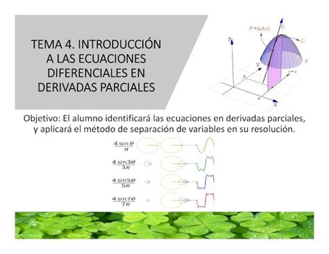 PDF TEMA 4 INTRODUCCIÓN A LAS ECUACIONES DIFERENCIALES