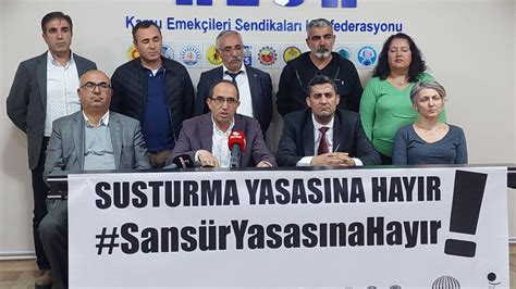 KESK ten Sansür Yasası na tepki Faşizan zihniyetin ürünü düzenleme