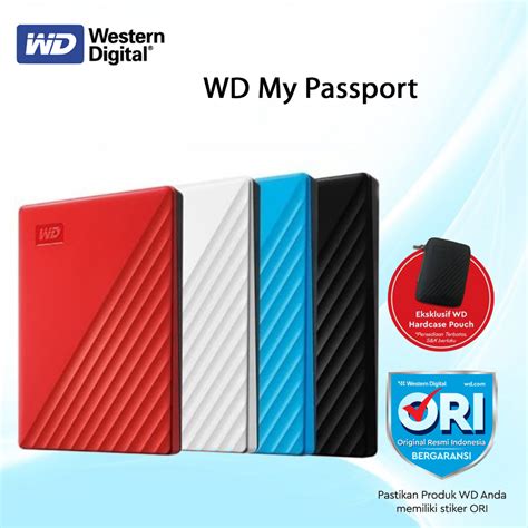 Jual Wd My Passport 1tb 2tb 4tb 5tb Hdd Hardisk Eksternal 25 Inch Shopee Indonesia