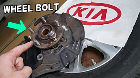 How To Replace Wheel Bolt Lug Bolt On Kia Youtube