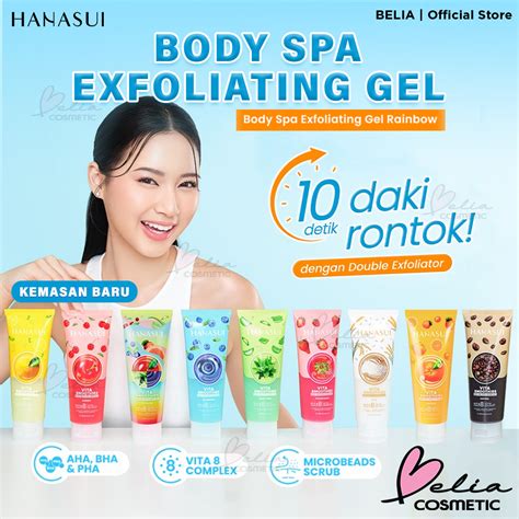 Jual Belia Hanasui Body Spa Exfoliating Gel 180ml Gel Perontok Daki