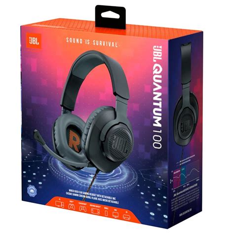 Headset Gamer Jbl Quantum 100 Drivers 40mm Preto 28913174 Kabum