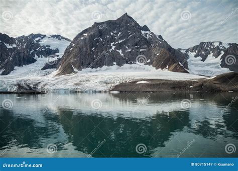 Mountains Glacier In Arctic Stock Image Image Of Snow Rock 80715147