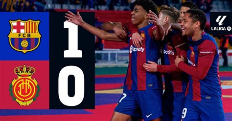 Resultados FC Barcelona Mallorca 1 0 28ª jornada de Primera