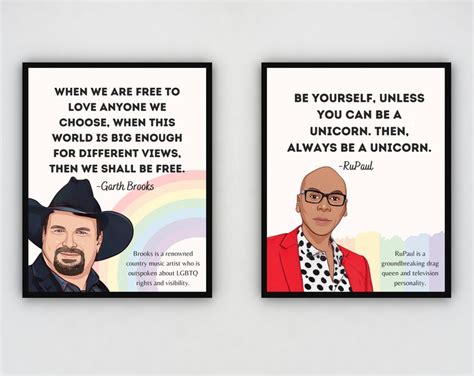 Inspiring Lgbtq Quotes Set Of Posters Lgbtq Empowerment Etsy