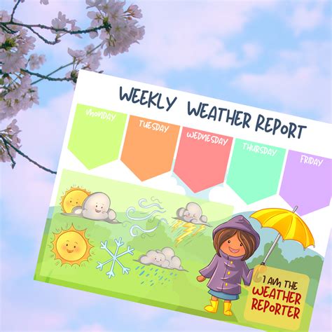 Weekly Weather Report Printables And More Club