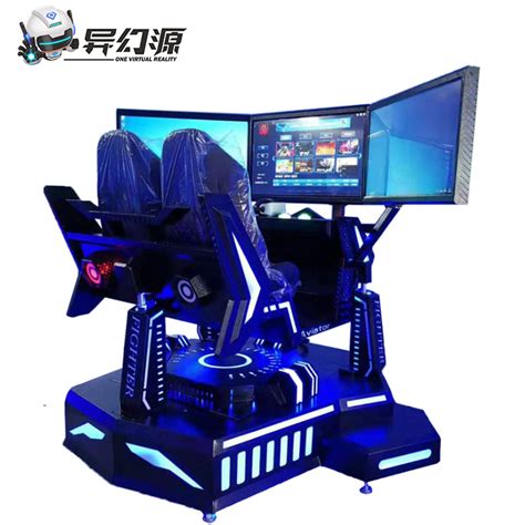 Black VR Racing Simulator 3DOF Dynamic Car Driving VR Games