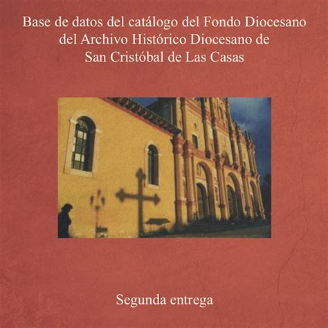 Base De Datos Del Cat Logo Del Fondo Diocesano Del Archivo Hist Rico