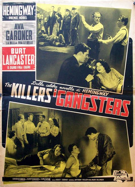 THE KILLERS I GANGSTERS MOVIE POSTER THE KILLERS MOVIE POSTER