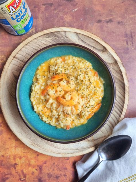 Risotto Crevettes Coco Curry Recette Facile