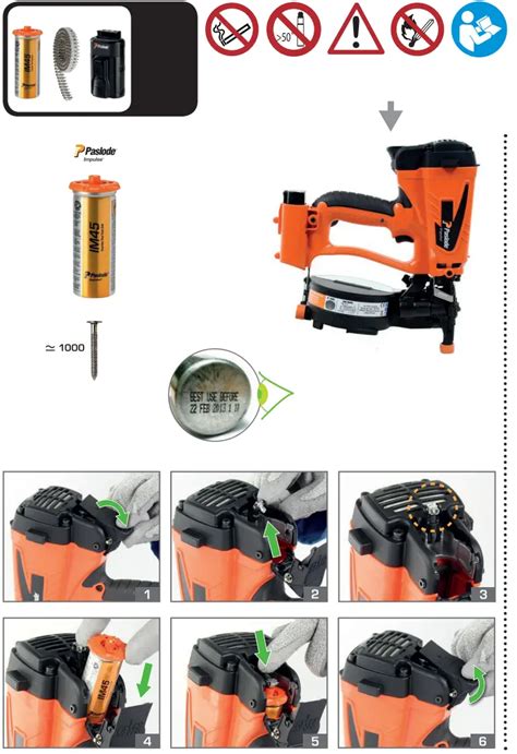 Paslode Im Gn Lithium Cordless Gas Framing Nailer Instructions