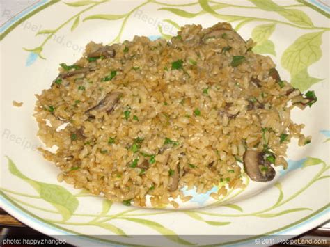 Mushroom Rice Recipe Recipeland