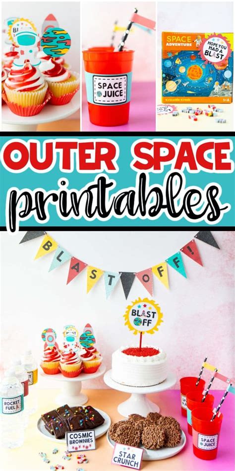 FREE Printable Outer Space Party Decorations Outer Space Party Outer