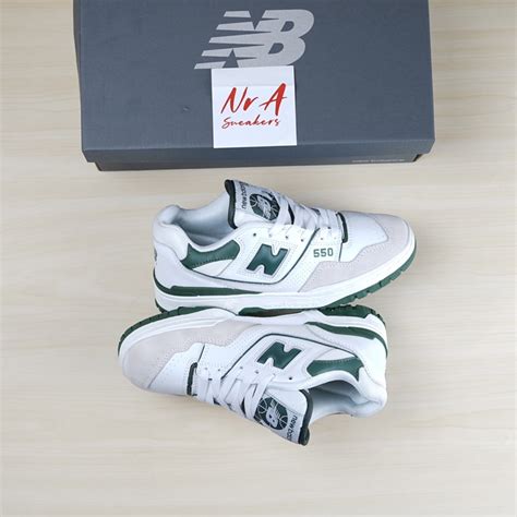 Jual Sepatu Nb New Balance White Green Shopee Indonesia