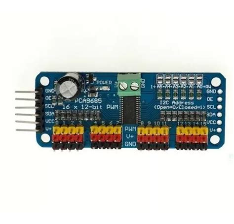 Modulo 12c Pca9685 16 Canales Pwm 12 Bits MercadoLibre