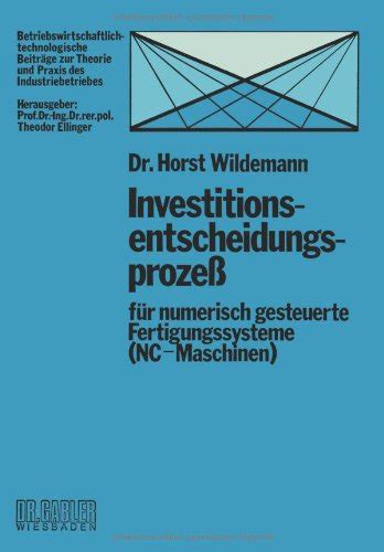 Investitionsentscheidungsprozess fuer numerisch gesteuerte 読書メーター