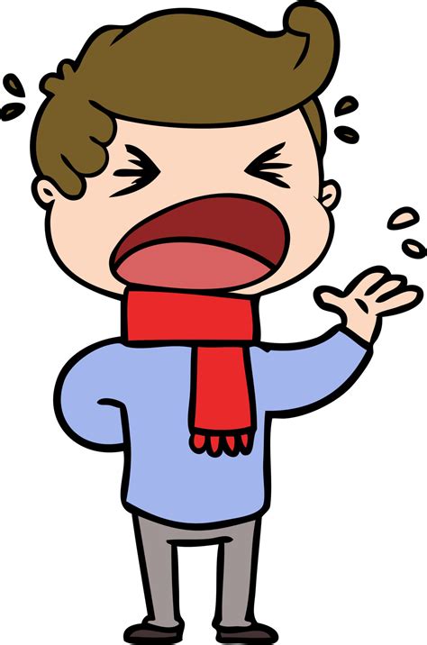Cartoon Shouting Man 13738220 Vector Art At Vecteezy