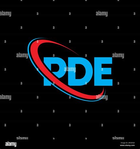 Pde Logo Pde Letter Pde Letter Logo Design Initials Pde Logo Linked