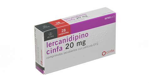 Lercanidipino Cinfa Efg 20 Mg 28 Comprimidos Recubiertos Farmacéuticos